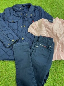 Ralph Lauren Tommy Hilfiger キッズ　女の子　サイズ６（１２０cm相当）　ジャケット　シャツ　パンツ　3点まとめ　#M135