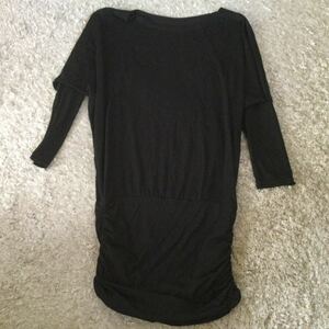  super value exhibition smaller size DEGAS Lady's side car - ring stretch tunic S size black used super-beauty goods 