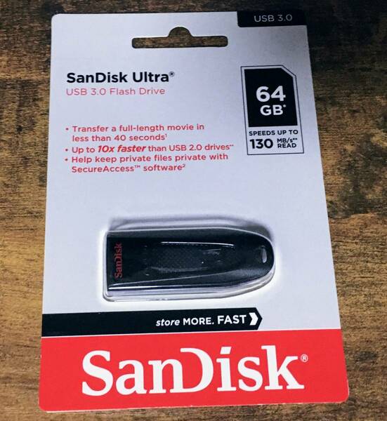 sandisk USBメモリ 64GB 新品 未開封 ポイント消化 売上消化 64 USB 予備 保管 メモリ 長期メモリ エルshop PCエルshop ゲームエルshop