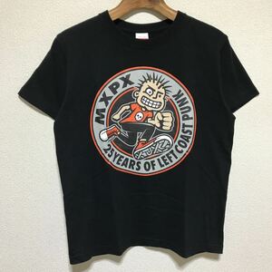 [即決古着]MXPX/エムエックスピーエックス/25YEARS OF LEFT COAST PUNK Tシャツ/バンドT/ポキナッチャくん/ブラック/Sサイズ