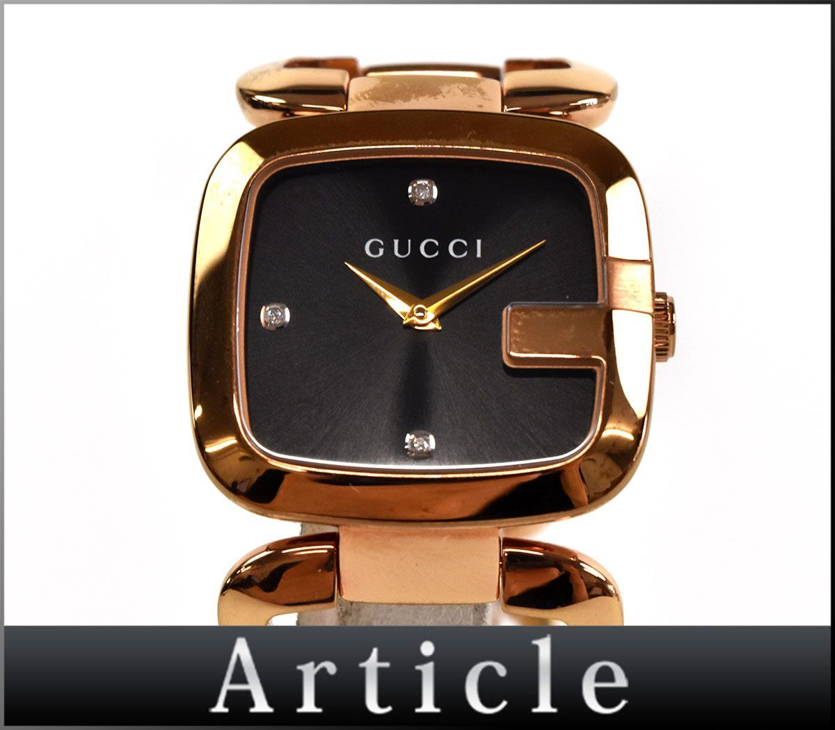 宅配便配送時計柔らかな質感の 【2Pダイヤ】GUCCI グッチ 腕時計 腕時計(アナログ