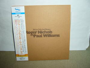 S＆SW系音楽性の隠れ名盤 Roger Nichols & Paul Williams デモ録音集「We've Only Just Begun」日本独自リマスター紙ジャケ仕様国内盤中古