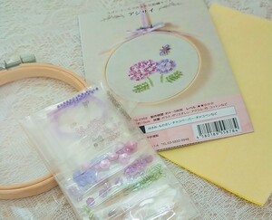 紫陽花の刺繍ビーズキット♪初めての方にも☆☆