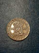 アンティークコイン　オランダ領インド　1945年 1/2セント硬貨_画像3