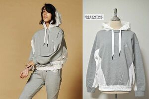 【SALE】●美品！DOUBLE STANDARD CLOTHING【ダブルスタンダードクロージング】ESSENTAL(エッセンシャル)裏毛パーカー 定価20,000円+税