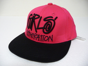 STUSSY CAP 少女時代×ステューシー コラボ キャップ GIRLS GENERATION×STUSSY CAP ロゴ刺繍 ピンク タグ付 新品 未使用