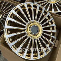 22インチ クローム GOLD M STYLE ホイールセット レンジローバー VOGUE 22X9.5 オフセット45 　-BRN-1303_画像8