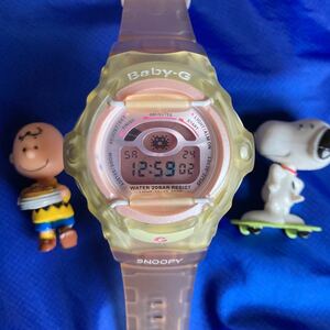 ☆★即決有★☆USJ限定 スヌーピー Baby-G ユニバーサルスタジオ SNOOPY Baby-G BGR-211 CASIO スヌーピー コラボ ベビーG フィギュア付