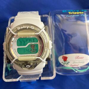 ☆★即決有★☆希少レア！ELライト 薔薇 バラ花 Baby-G BGT-101V-8T カシオ腕時計 CASIO Baby-G tripper Baby-G 箱 説明書★美品★