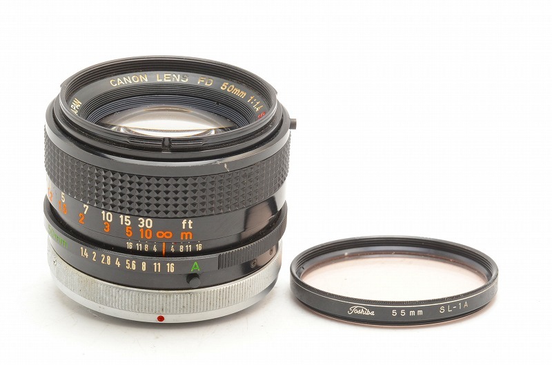 いつでも送料無料 美品アンティーク キャノンF-1 FD50mm F1.4S.S.C.