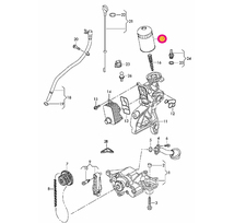 Audi アウディ A4オールロードクワトロ(B8) 8KCDNA用 オイルフィルター_画像2