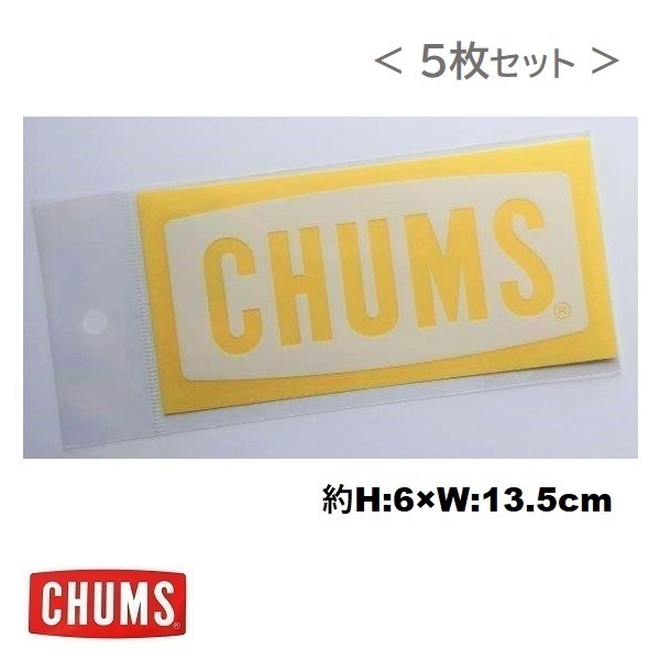 チャムス ステッカー５枚セット CHUMS Logo S Cutting Sheet CH62-1484 新品 防水素材