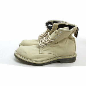 k#[25.5cm] Hawkins /HAWKINS HL42008 canvas Work boots / beige /MENS#103[ used ]