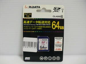  unused * unopened goods SDXC card RiDATA 64GB class10 SD card memory card 