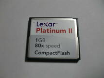 1GB　Lexar　Platinum2　CFカード　フォーマット済み　メモリーカード　コンパクトフラッシュ_画像1