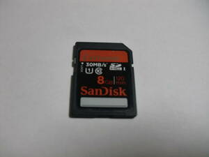 8GB　SanDisk extreme　SDHCカード　フォーマット済み　メモリーカード　SDカード