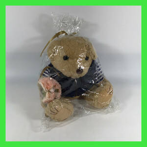 N-2148☆ Global Teddy　花束を持つテディベア　ぬいぐるみ　商品タグ無し　動物　くま　クマ