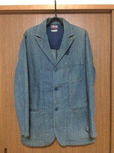 ※BLUE BLUE ブルーブルー HEMP 聖林公司　デニム ジャケット カバーオール　BJAI.D