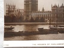 【絵葉書1枚】 THE HOUSES OF PARLIAMENT FROM RIVER THAMES -LONDON /HUNT'S SERIES /SELFRIDGE /戦前ヴィンテージ都市建築 ハガキ24-1792_画像7