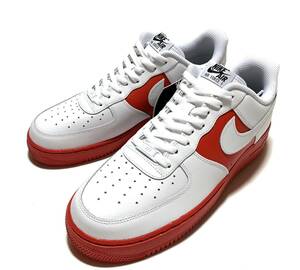 【新品】NIKE BY YOU AIR FORCE 1（US11/29cm）白／赤 ナイキ バイ ユー エアフォース 1