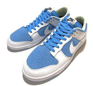 【新品】NIKE BY YOU UNLOCKED DUNK LOW（US12/30cm）ノースカロライナブルー・白 ナイキ ダンク ロー スウェード クリアソール