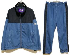 【美品】THE NORTH FACE PURPLE LABEL Mountain Field Jacket・Pants（上 M・下 34）インディゴ ノースフェイス セット アップ 上下 デニム
