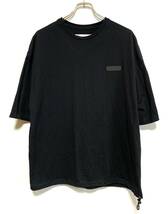 【美品】SUPERTHANKS ドローコード Tシャツ（L）黒 スーパーサンクス オーバーサイズ ドロップショルダー ヘビーウェイト メンズ_画像1