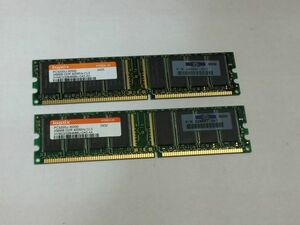 HYNIX memory PC3200U 256MB ×2 sheets DDR 400MHZ CA233B 9909