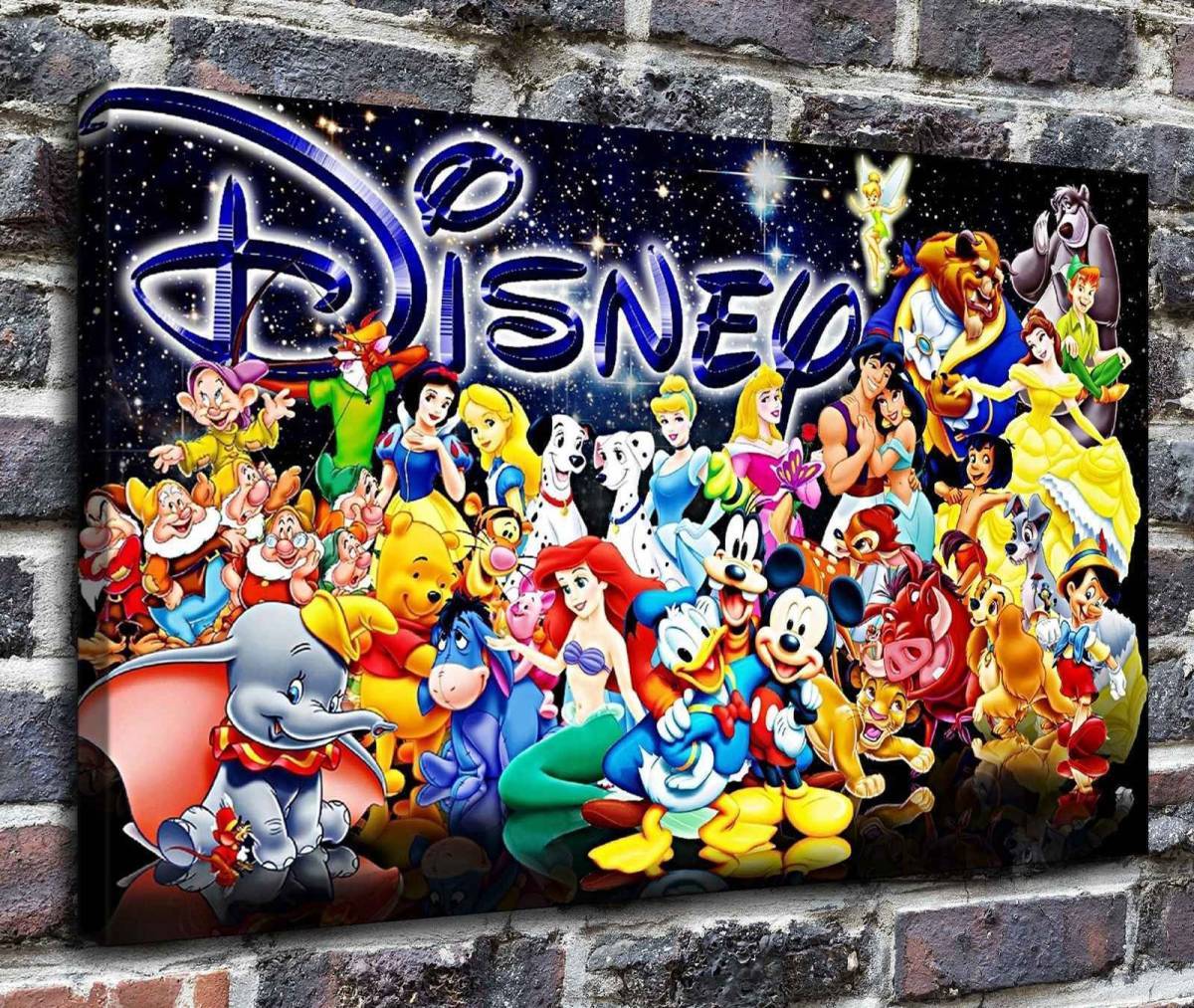 Thomas Kinkade Disney All Stars Tamaño de la caja: aprox. 45, 50 cm x aprox. 60, 0 cm, obra de arte, cuadro, otros