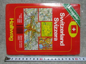 地図　スイス　 Hallwag Schweiz Suisse 　1:303000　　1991