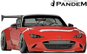 [M's] Mazda Roadster MX-5 ND (2015y-)PANDEM wide body kit 5 point (F+FF+RF+RD+W)||FRP made ND Roadster TRA Kyoto bread tem