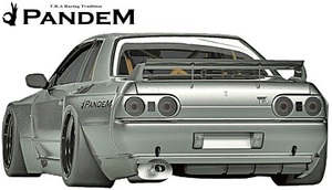 【M's】ニッサン R32 GT-R (1989y-1994y) PANDEM ウイング／／FRP パンデム BNR32 スカイライン GTR エアロ リアウイング リヤウイング