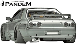 【M's】日産 R32 GT-R (1989y-1994y) PANDEM ウイング／／FRP パンデム BNR32 スカイライン GTR エアロ リアウイング リヤウイング