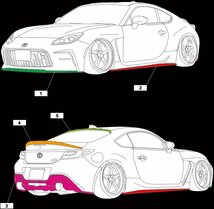 【M's】GR86 ZN8 ハチロク 前期 (2021.10-) AIMGAIN SPORT リア ディフューザー ／／ FRP エイムゲイン エアロ パーツ カスタム 新型 現行_画像2