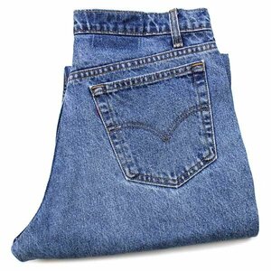 ★90s カナダ製 Levi'sリーバイス 555 デニムパンツ w36★SDP1436 オールド ジーンズ ストレート ワイド バギー ストーンウォッシュ