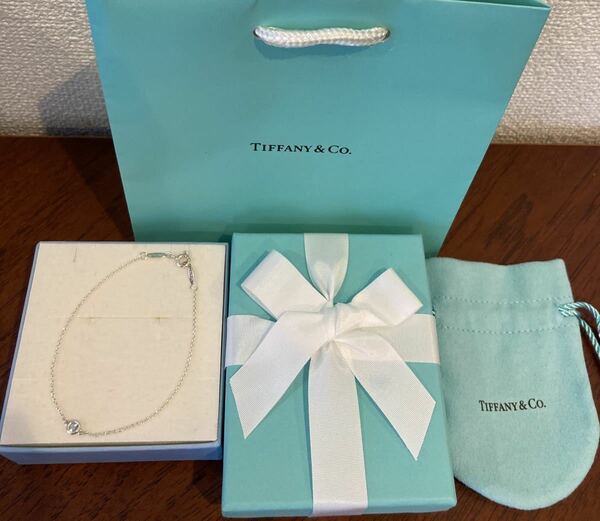 新品 正規品 ティファニー tiffany&co ブレスレット バイヤザード アクアマリン シルバー ケース巾着紙袋リボン カラーストーン ブルー