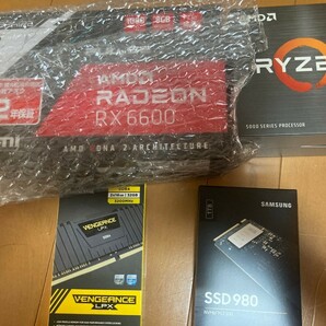 【新品】自作PCセット Ryzen5 RadeonRX6600 メモリ SSD