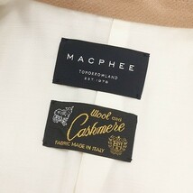 美品◆MACPHEE マカフィー トゥモローランド CHESTER FIELD カシミヤ混 チェスターコート 36_画像5