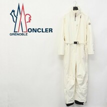 ◆MONCLER GRENOBLE/モンクレール グルノーブル RECCO スキーウェア オールインワン アイボリー 2_画像1