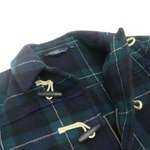 美品 90's ヴィンテージ●RALPH LAUREN ラルフローレン ブラックウォッチ チェック ウール ダッフルコート 160 キッズ （メンズ XS相当）_画像4