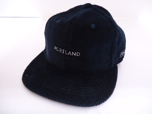 【KCM】xeb-cap-162★新品未使用品★【RYZ/ライズ】 PORTLAND　コーデュロイ　キャップ　F　ネイビー　メンズ　帽子