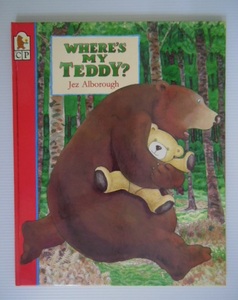  for infant picture book * foreign book English version *WHERE`S MY TEDDY?*JEZ ALBOROUGH* free shipping 