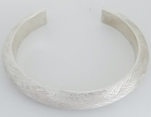 * Curren silver bangle * line * line * Curren group [17nv03b]