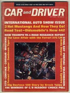 【c1345】65.5 CARandDRIVER／トライアンフTR-4A、フェラーリ275/LM、マスタング350GT、…