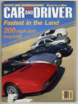 【c1372】87.12 CARandDRIVER／トヨタMR2スーパーチャージャー、リンカーンコンチネンタル・シグネチャーシリーズ、…_画像1