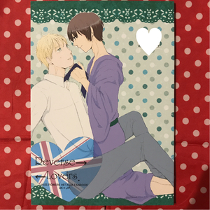 [ literary coterie magazine ] Hetalia /APH/ britain day / manga + novel / anthology /Reverse Lovers./......... pillow type ....masaki Akira ko-ki