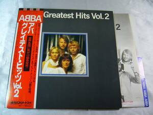 LP　ABBA　グレイテスト・ヒッツ Vol.2　帯付