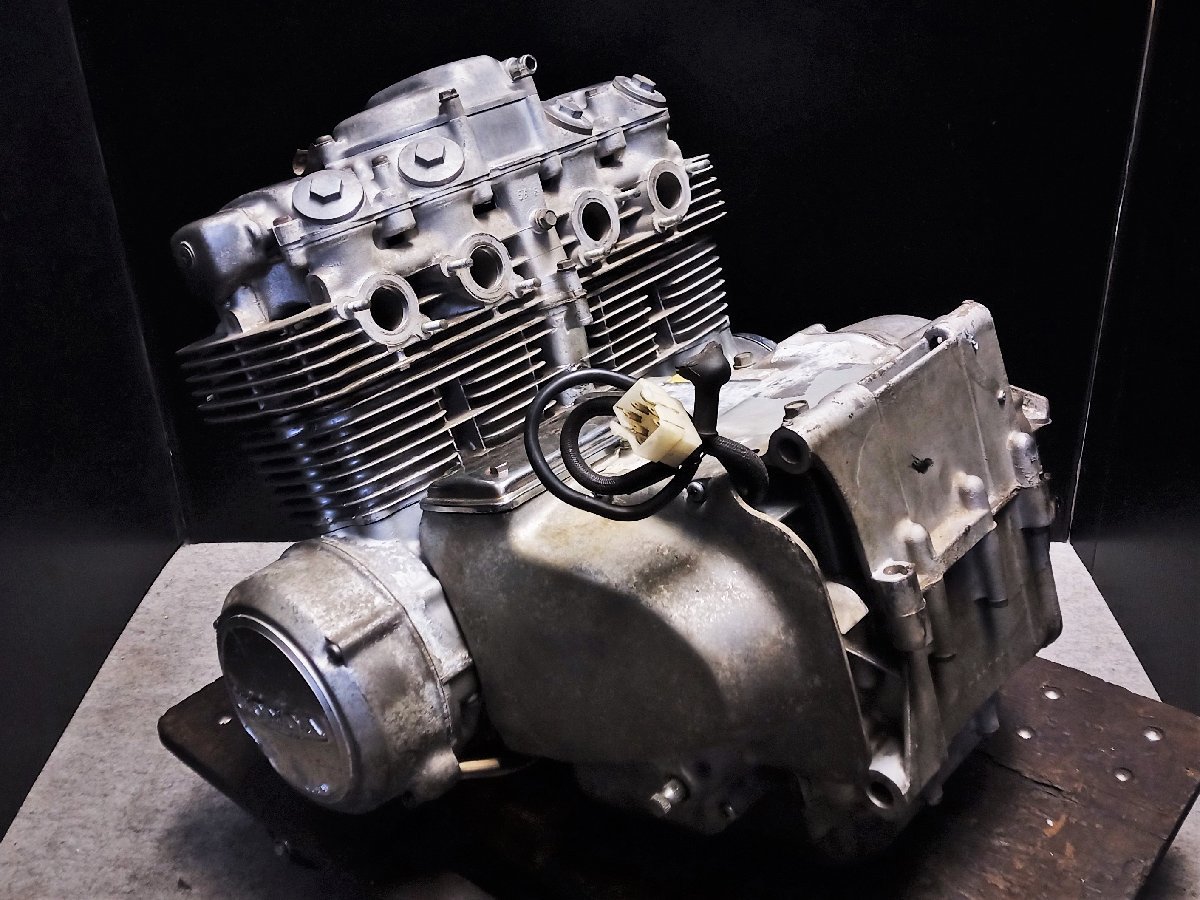 【評価B】送料0円◆ CB550 FOUR ドリーム 純正 エンジン クランキングOK圧縮有 走行距離表示3,560km ピックアップ欠品 CB550E-1122***