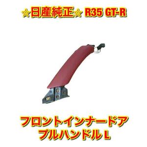 【新品未使用】日産 GT-R R35 フロントインナードアプルハンドル 取手 ドアハンドル 左側単品 L NISSAN 純正 送料無料