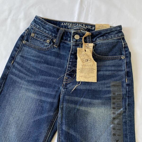 【US00】新品 AMERICAN EAGLE VINTAGE HI RISE デニム ジーンズ アメリカンイーグル ヴィンテージハイライズ テーパード パンツ ストレッチ